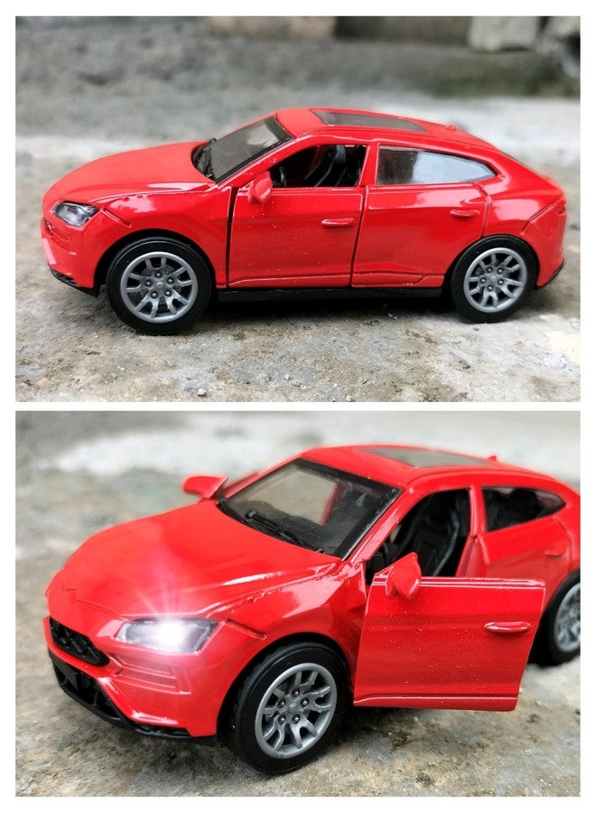 RUHANI Ferrari Simulation1:36 Scale Die-Cast Pull Back Metal Car with Sound and Light openable Doors, for Kids Best Toys Gifts (Red) - Image 3